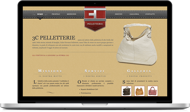 3C Pelletterie website preview