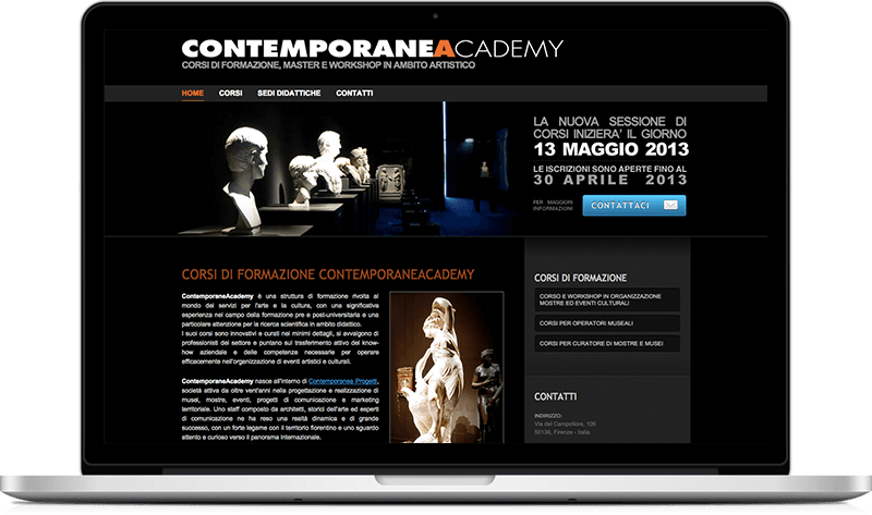 Contemporanea Academy website preview