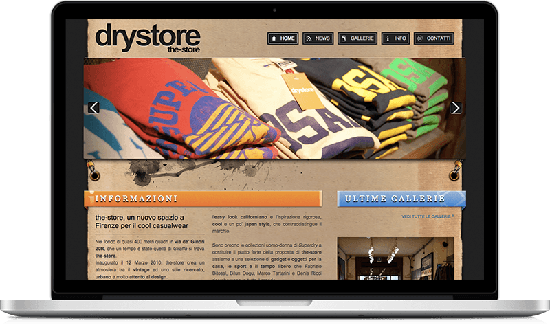 Drystore website preview