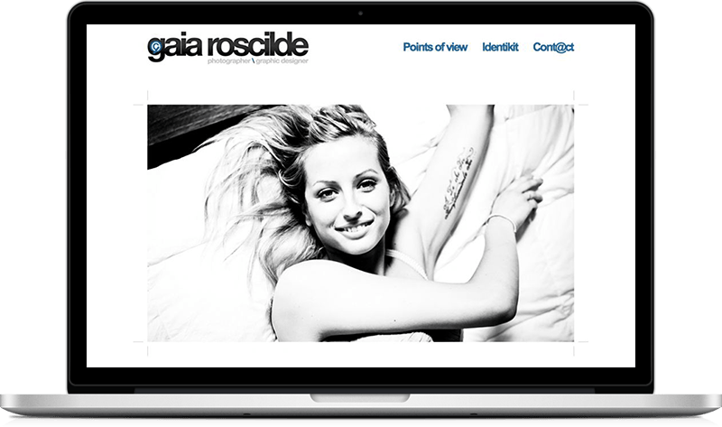 Gaia Roscilde website preview