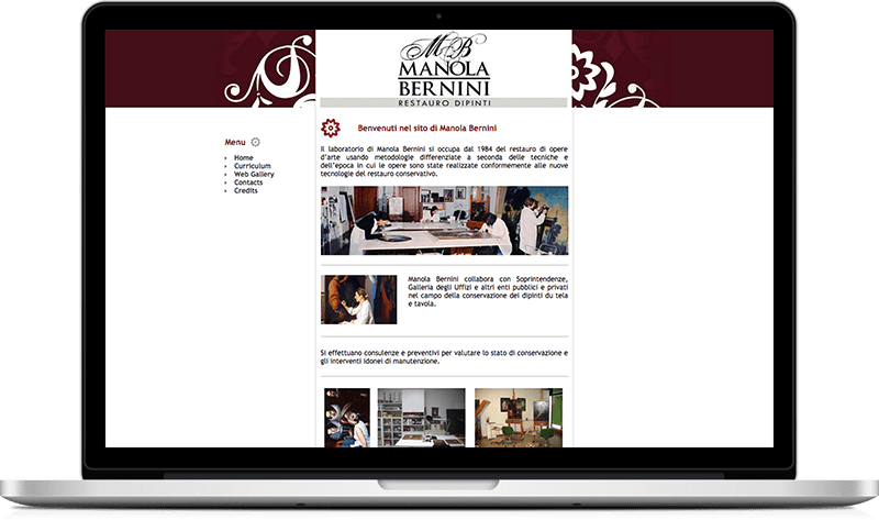 Manola Bernini website preview