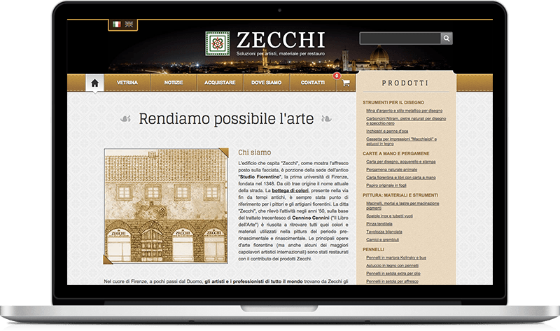 Zecchi website preview